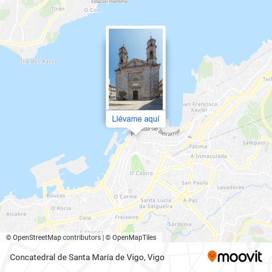 Mapa Concatedral de Santa María de Vigo