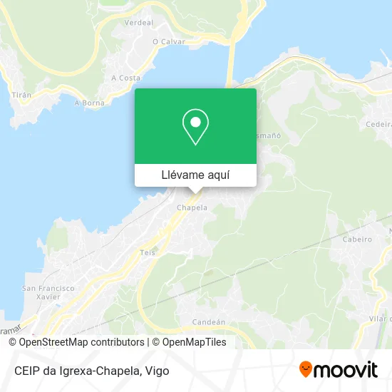 Mapa CEIP da Igrexa-Chapela