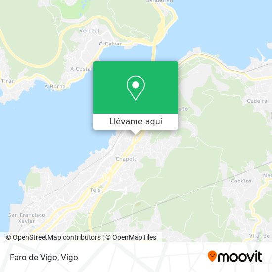 Mapa Faro de Vigo