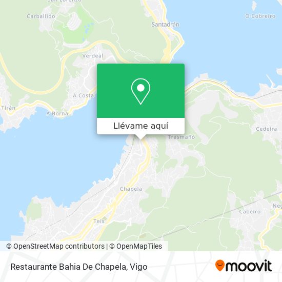 Mapa Restaurante Bahia De Chapela