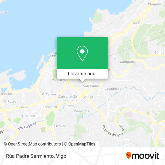 Mapa Rúa Padre Sarmiento