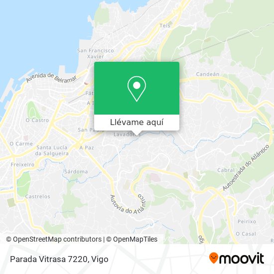 Mapa Parada Vitrasa 7220