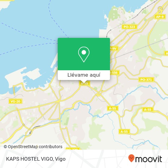 Mapa KAPS HOSTEL VIGO