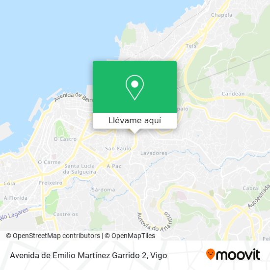 Mapa Avenida de Emilio Martínez Garrido 2
