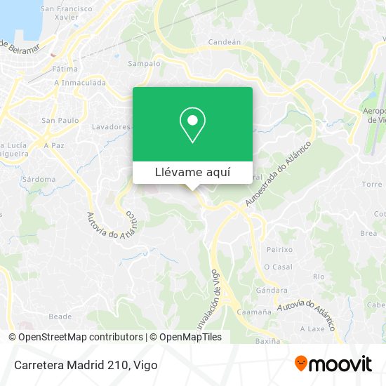 Mapa Carretera Madrid 210