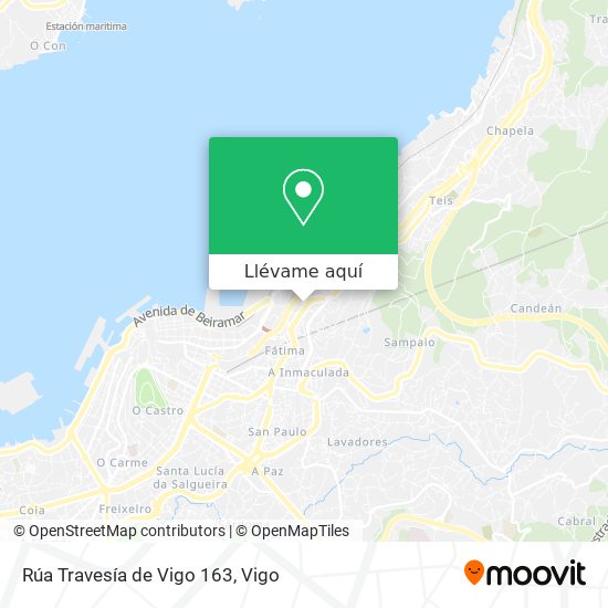 Mapa Rúa Travesía de Vigo 163