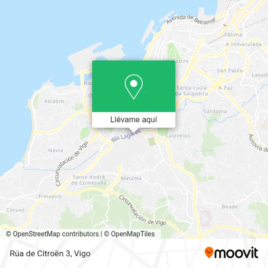 Mapa Rúa de Citroën 3