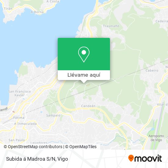 Mapa Subida á Madroa S/N