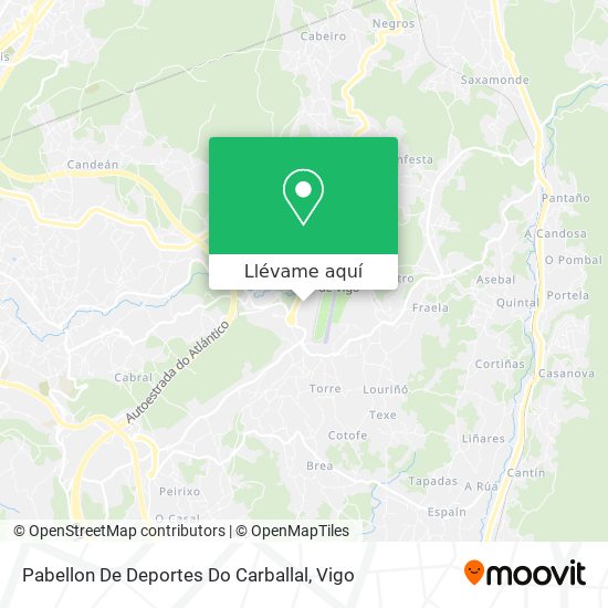 Mapa Pabellon De Deportes Do Carballal