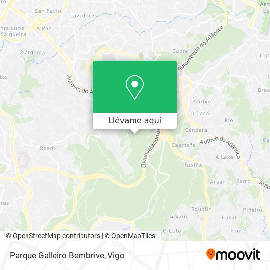 Mapa Parque Galleiro Bembrive