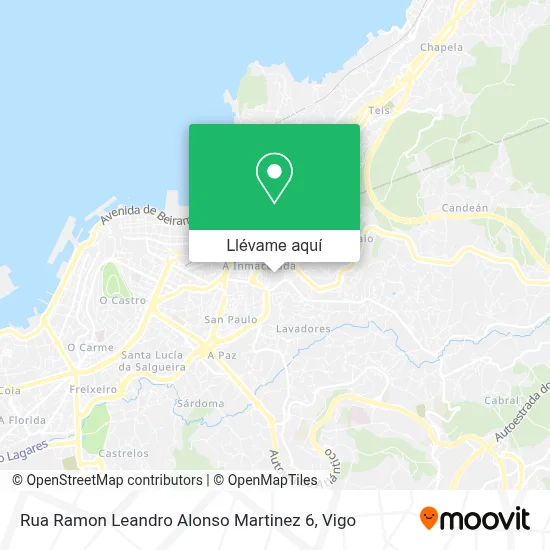 Mapa Rua Ramon Leandro Alonso Martinez 6