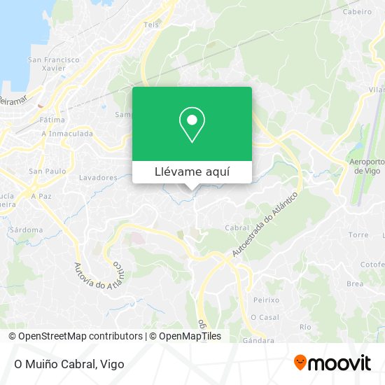 Mapa O Muiño Cabral