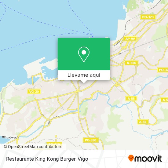 Mapa Restaurante King Kong Burger