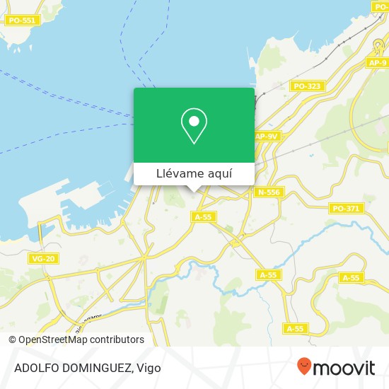 Mapa ADOLFO DOMINGUEZ, Rúa Simón Bolívar 36203 Vigo