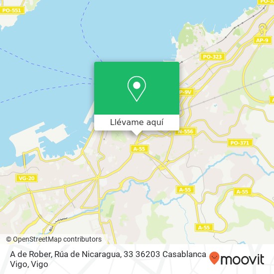 Mapa A de Rober, Rúa de Nicaragua, 33 36203 Casablanca Vigo