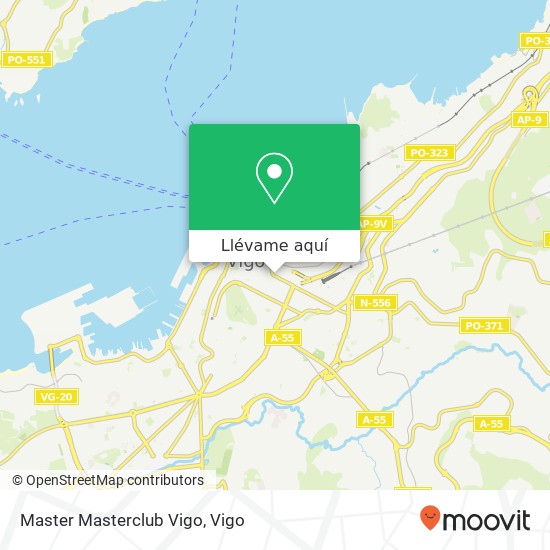 Mapa Master Masterclub Vigo, Rúa Urzaiz, 1 36201 Casco Vello Vigo