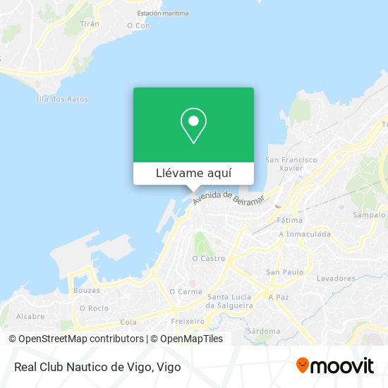 Mapa Real Club Nautico de Vigo