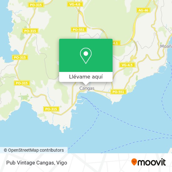 Mapa Pub Vintage Cangas