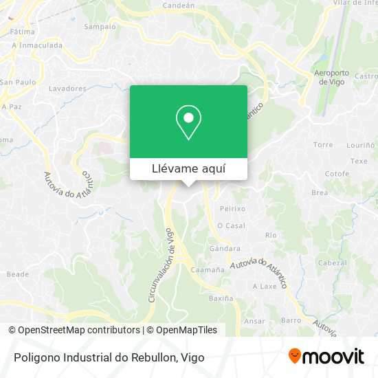 Mapa Poligono Industrial do Rebullon