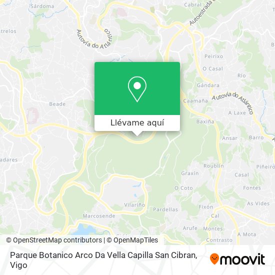 Mapa Parque Botanico Arco Da Vella Capilla San Cibran