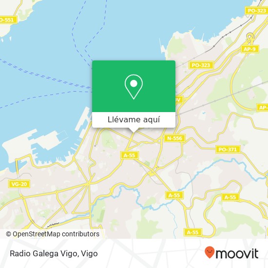 Mapa Radio Galega Vigo