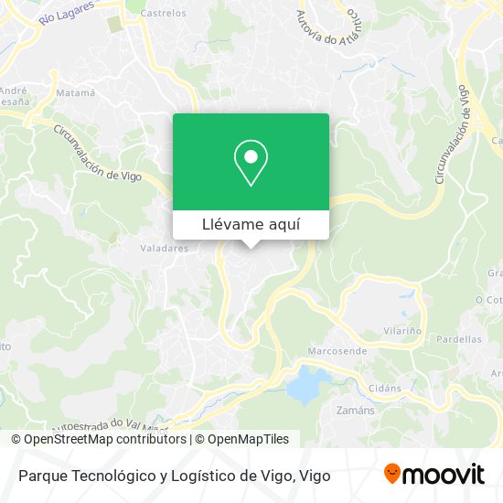 Mapa Parque Tecnológico y Logístico de Vigo