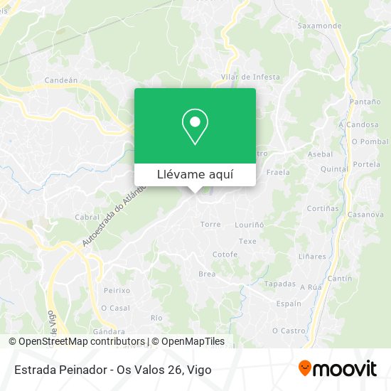 Mapa Estrada Peinador - Os Valos 26