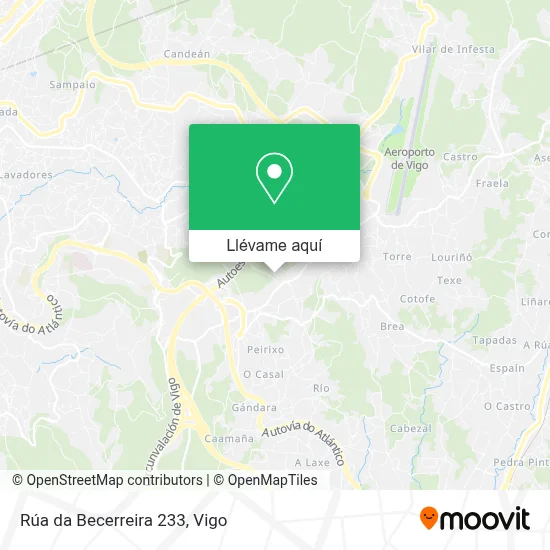 Mapa Rúa da Becerreira 233