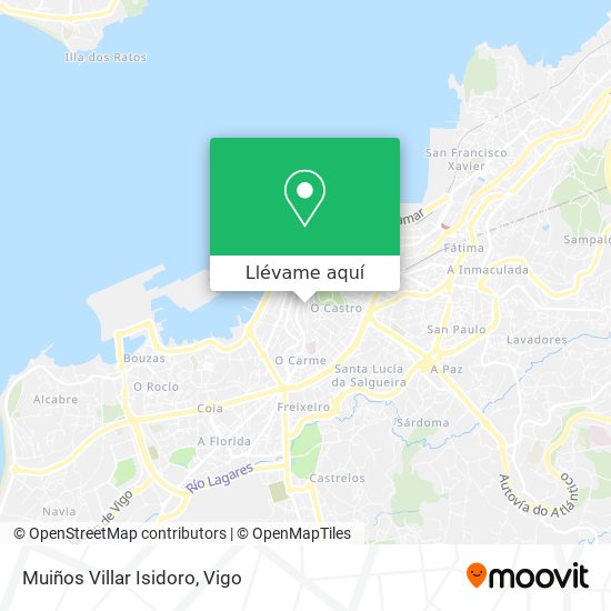 Mapa Muiños Villar Isidoro