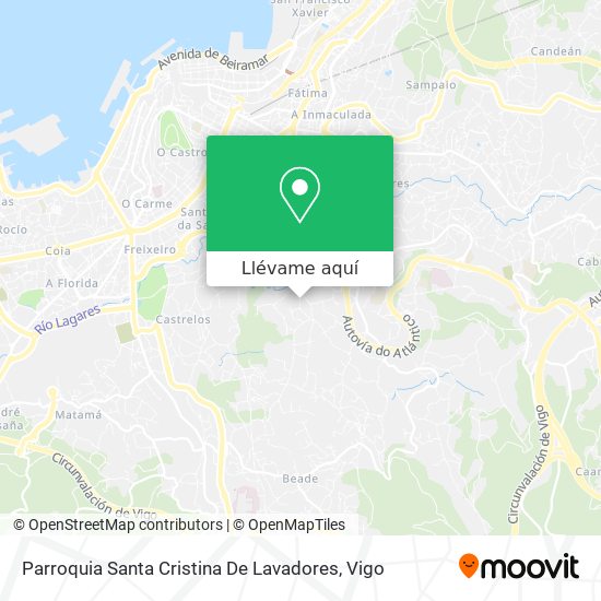 Mapa Parroquia Santa Cristina De Lavadores