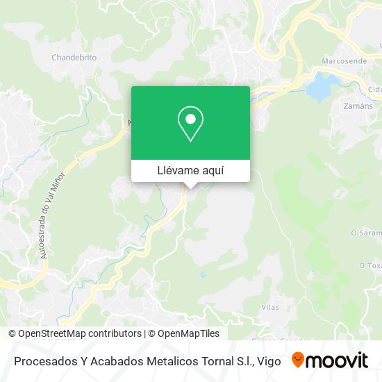 Mapa Procesados Y Acabados Metalicos Tornal S.l.