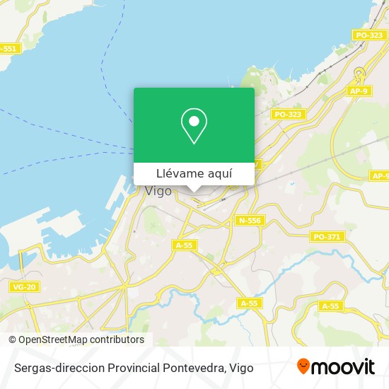 Mapa Sergas-direccion Provincial Pontevedra