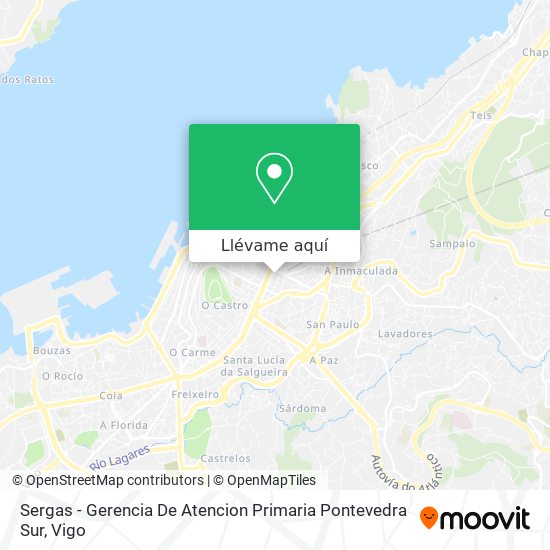 Mapa Sergas - Gerencia De Atencion Primaria Pontevedra Sur