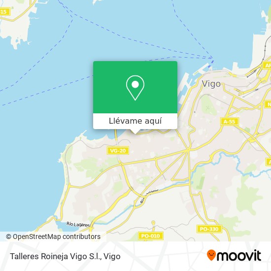 Mapa Talleres Roineja Vigo S.l.