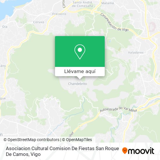 Mapa Asociacion Cultural Comision De Fiestas San Roque De Camos