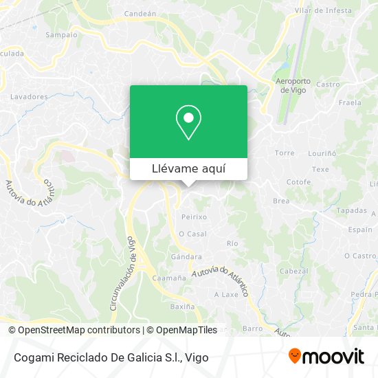 Mapa Cogami Reciclado De Galicia S.l.