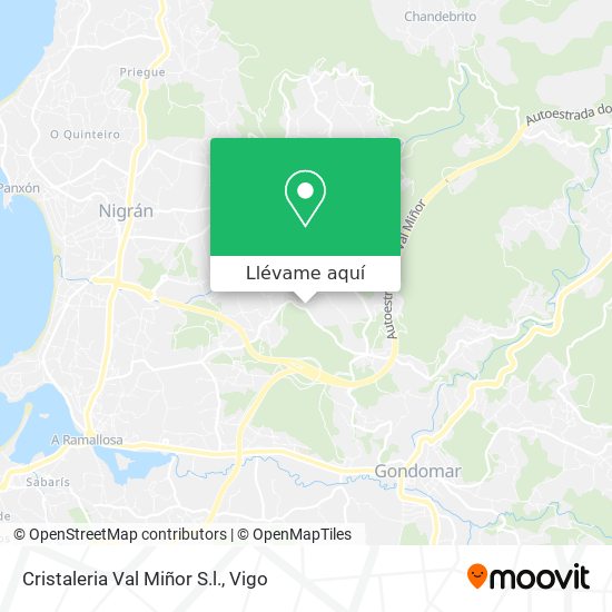 Mapa Cristaleria Val Miñor S.l.