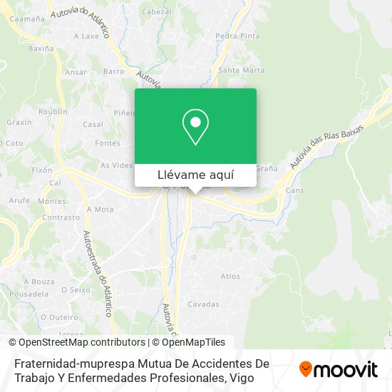 Mapa Fraternidad-muprespa Mutua De Accidentes De Trabajo Y Enfermedades Profesionales