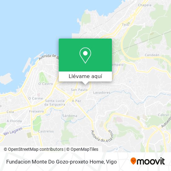 Mapa Fundacion Monte Do Gozo-proxeto Home