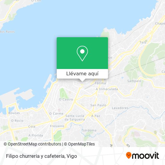 Mapa Filipo churrería y cafetería
