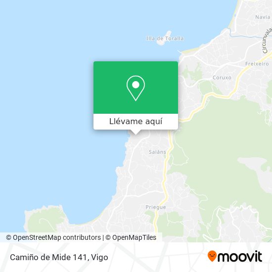 Mapa Camiño de Mide 141