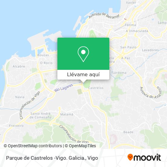 Mapa Parque de Castrelos -Vigo. Galicia.