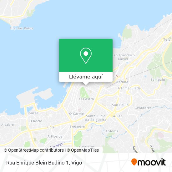 Mapa Rúa Enrique Blein Budiño 1