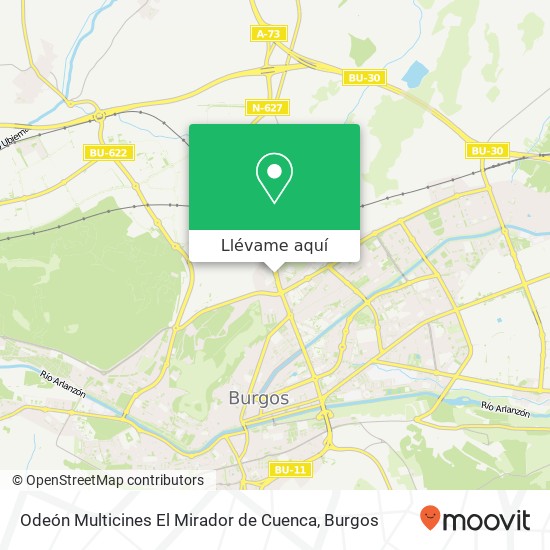 Mapa Odeón Multicines El Mirador de Cuenca