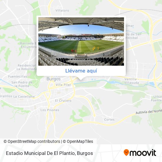 Mapa Estadio Municipal De El Plantío