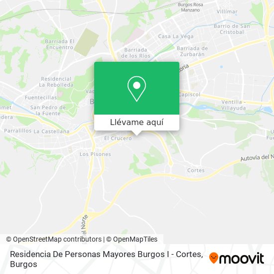 Mapa Residencia De Personas Mayores Burgos I - Cortes