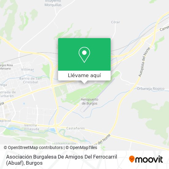 Mapa Asociación Burgalesa De Amigos Del Ferrocarril (Abuaf)