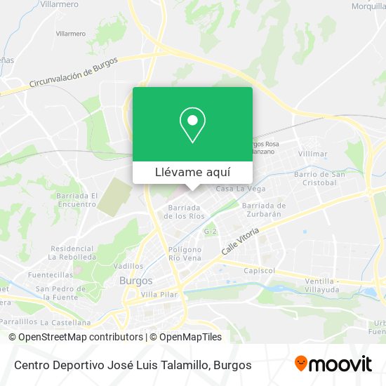 Mapa Centro Deportivo José Luis Talamillo