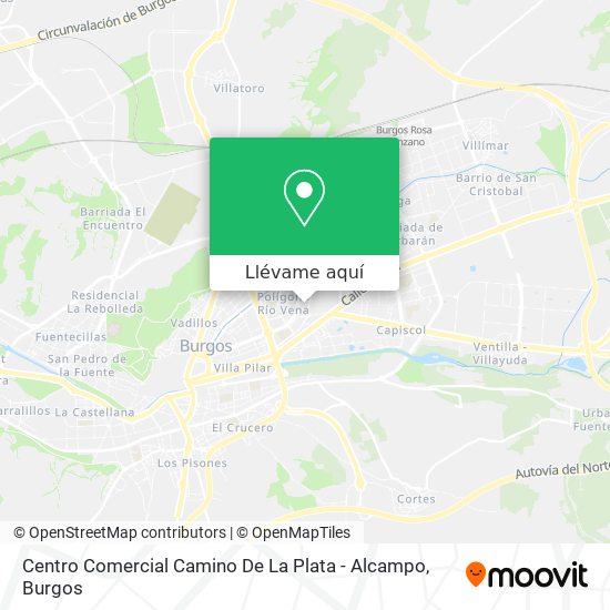 Mapa Centro Comercial Camino De La Plata - Alcampo