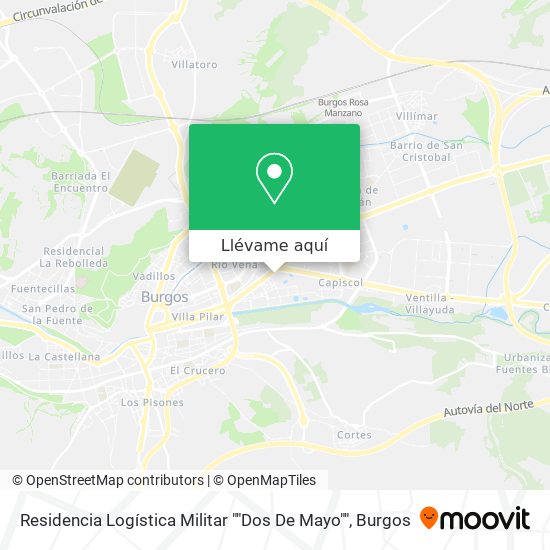 Mapa Residencia Logística Militar ""Dos De Mayo""